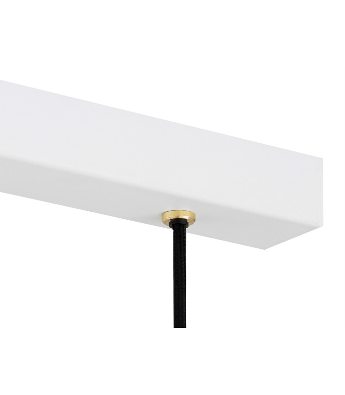 Orte Bar Pendant Ceiling 3 Light White Structure Brass Elements-5