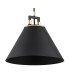 Orte Dome Pendant Ceiling Light Black Structure Brass Elements-4