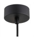 Orte Dome Pendant Ceiling Light Black Structure Brass Elements-5