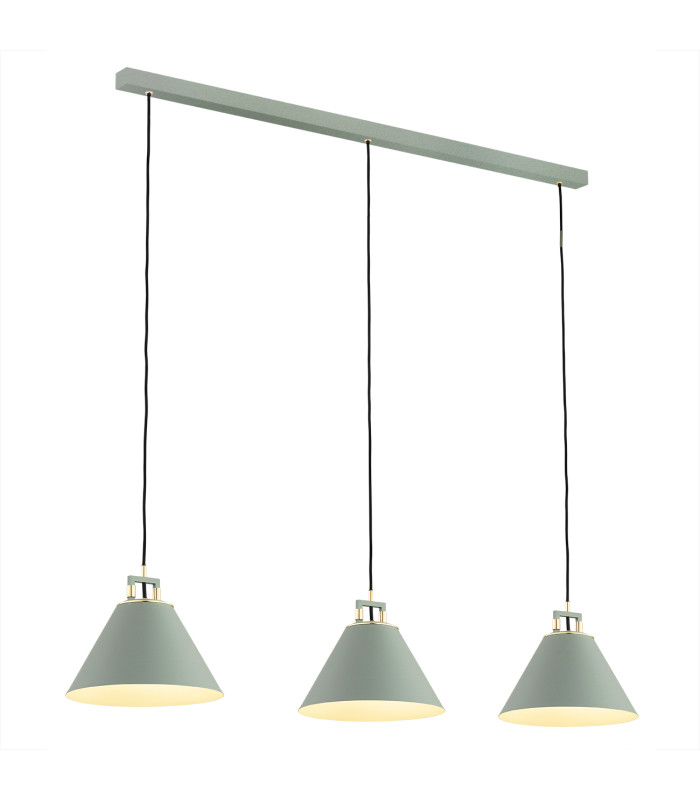 Orte Bar Pendant Ceiling 3 Light Siege Structure Brass Elements-1