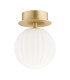 Paloma Wall Lamp Opal Matt (Fluted) Brushed Brass-2