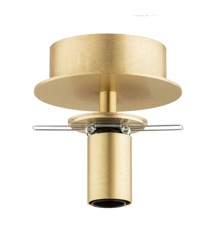 Paloma 12cm Globe Ceiling Light Smoky (Fluted) Brushed Brass-5