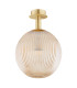 Paloma Globe Ceiling Light Honey Lister (Fluted) Brushed Brass-2