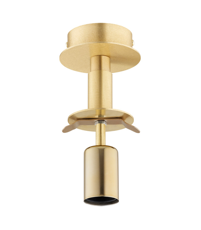 Paloma Globe Ceiling Light Grey Lister (Fluted) Brushed Brass-4