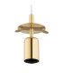 Paloma 25cm Globe Pendant Ceiling Light Opal Matt (Fluted) Brushed Brass-6