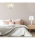 Paloma 25cm Globe Pendant Ceiling Light Grey Lister (Fluted) Brushed Brass-3