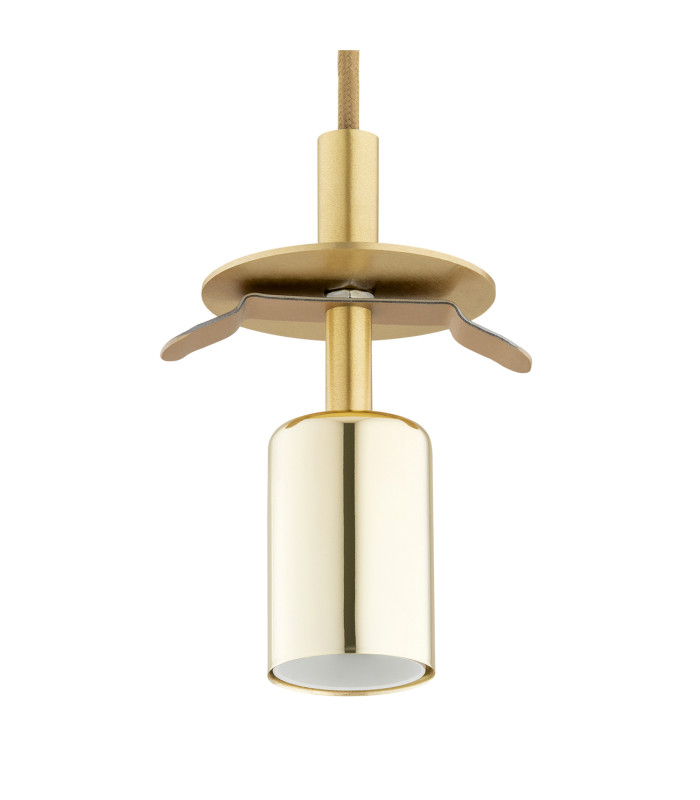 Paloma Cluster Pendant Ceiling 3 Light Smoky (Fluted) Brushed Brass-6