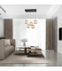 Paloma Cluster Pendant Ceiling 5 Light Grey Lister (Fluted) Black-3