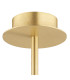 Paloma Multi Arm Pendant Ceiling 3 Light Opal Matt (Fluted) Brushed Brass-5