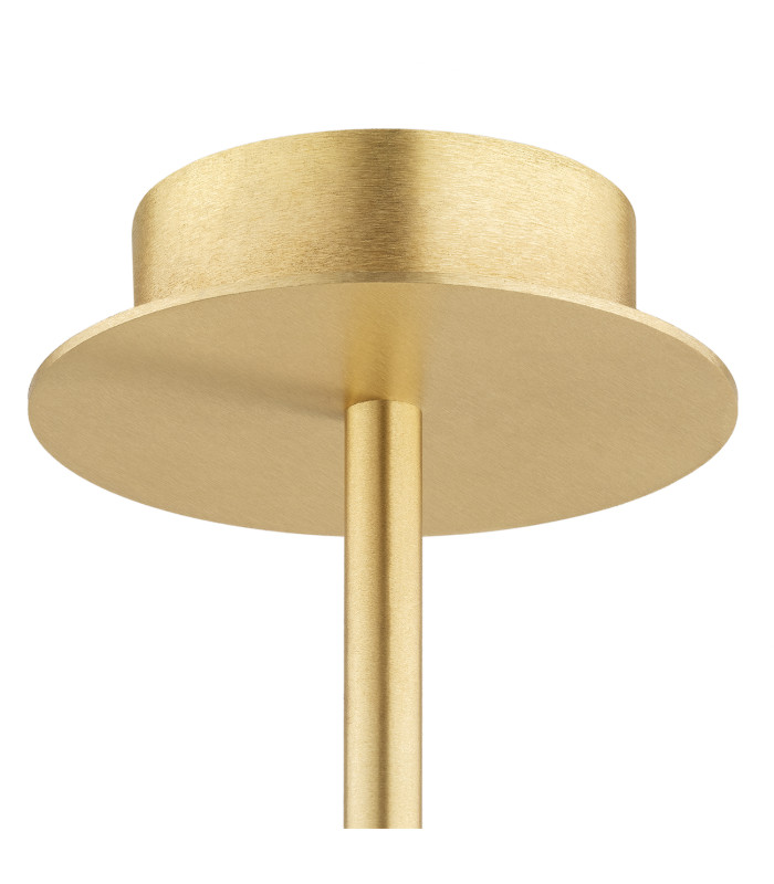 Paloma Multi Arm Pendant Ceiling 3 Light Opal Matt (Fluted) Brushed Brass-5