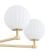 Paloma Multi Arm Pendant Ceiling 5 Light Opal Matt (Fluted) Brushed Brass-5
