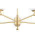 Paloma Multi Arm Pendant Ceiling 5 Light Opal Matt (Fluted) Brushed Brass-6