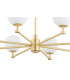 Paloma Multi Arm Pendant Ceiling 8 Light Opal Matt (Fluted) Brushed Brass-6