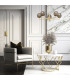 Paloma Multi Arm Pendant Ceiling 5 Light Smoky (Fluted) Brushed Brass-3