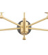 Paloma Multi Arm Pendant Ceiling 5 Light Smoky (Fluted) Brushed Brass-6