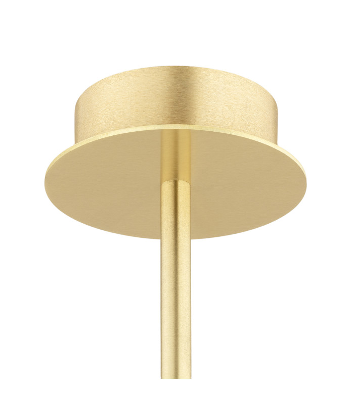 Paloma Multi Arm Pendant Ceiling 8 Light Smoky (Fluted) Brushed Brass-6