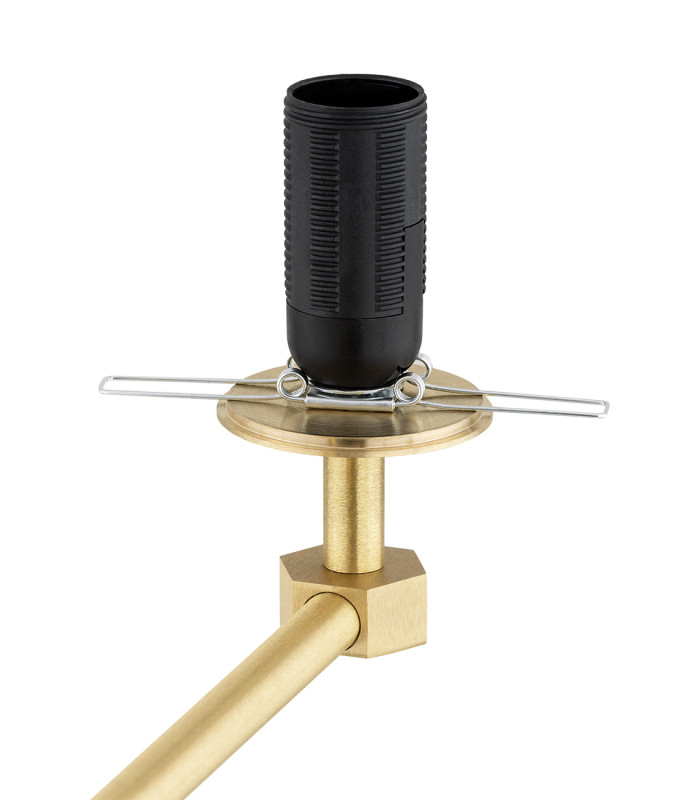 Paloma Multi Arm Pendant Ceiling 8 Light Smoky (Fluted) Brushed Brass-7