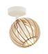 Parula Semi Flush Ceiling Light Light Brown Beige-1