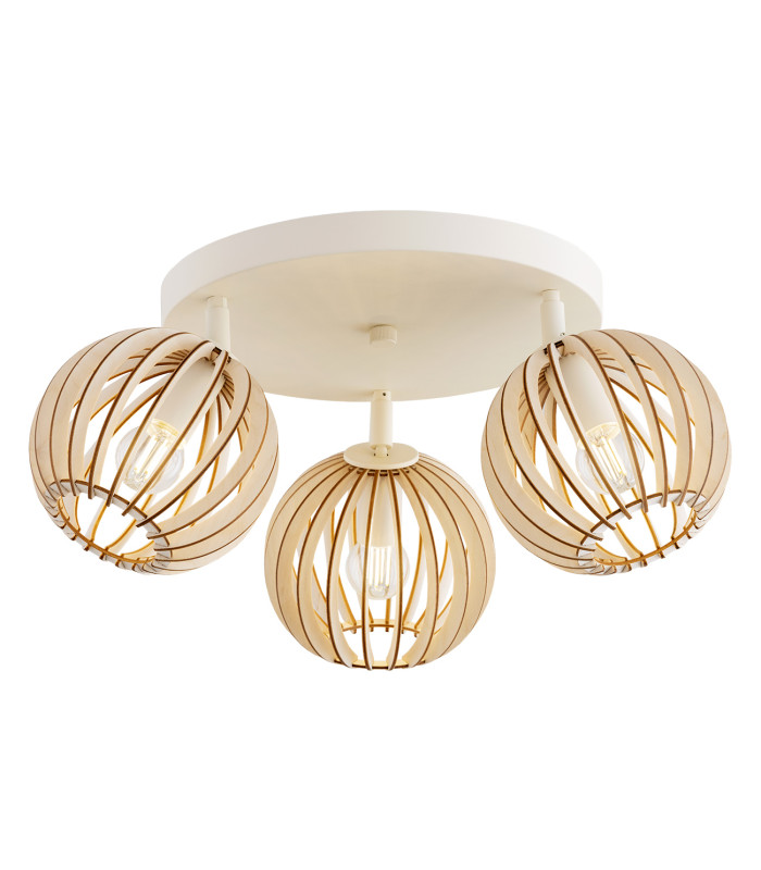 Parula Ceiling Spotlight Clusters 3 Light Brown Beige-1