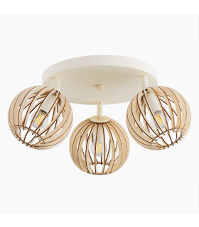 Parula Ceiling Spotlight Clusters 3 Light Brown Beige-2