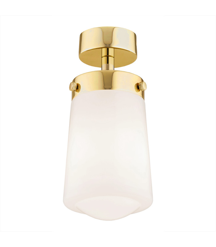 Pasadena Surface Mounted Downlight White Shine Brass Steel IP44-1