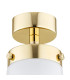 Pasadena Surface Mounted Downlight White Shine Brass Steel IP44-3