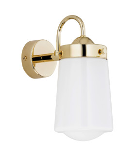 Pasadena Outdoor Wall Lantern White Shine Brass Steel IP44-2