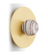 Piava Globe Ceiling Light White-Brown (Marble Colour) Brushed Brass-3