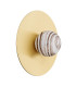 Piava Globe Ceiling Light White-Brown (Marble Colour) Brushed Brass-4