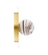 Piava Globe Ceiling Light White-Brown (Marble Colour) Brushed Brass-5