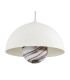 Piava Dome Pendant Ceiling Light White-Brown (Marble Colour) Cream White-3