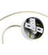 Piava Dome Pendant Ceiling Light White-Brown (Marble Colour) Cream White-6