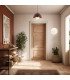 Piava Dome Pendant Ceiling Light White-Brown (Marble Colour) Chocolate Brown-7
