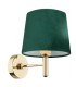 Ponte Plus Wall Lamp With Shade Green Dark Brass Steel-1