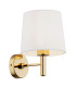 Ponte Plus Wall Lamp With Shade Cream Dark Brass Steel-1