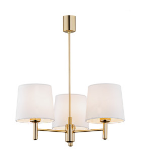 Ponte Plus Multi Arm Pendant Ceiling 3 Light Cream Dark Brass Steel-1