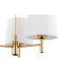 Ponte Plus Multi Arm Pendant Ceiling 3 Light Cream Dark Brass Steel-2