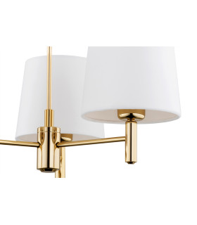 Ponte Plus Multi Arm Pendant Ceiling 3 Light Cream Dark Brass Steel-2