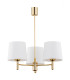 Ponte Plus Multi Arm Pendant Ceiling 3 Light Cream Dark Brass Steel-3