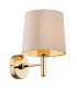 Ponte Plus Wall Lamp With Shade Beige Dark Brass Steel-1