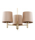 Ponte Plus Multi Arm Pendant Ceiling 3 Light Beige Dark Brass Steel-2
