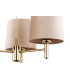 Ponte Plus Multi Arm Pendant Ceiling 3 Light Beige Dark Brass Steel-3