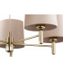 Ponte Plus Multi Arm Pendant Ceiling 5 Light Beige Dark Brass Steel-4