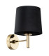 Ponte Plus Wall Lamp With Shade Black Dark Brass Steel-2