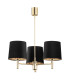 Ponte Plus Multi Arm Pendant Ceiling 3 Light Black Dark Brass Steel-1