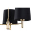 Ponte Plus Multi Arm Pendant Ceiling 3 Light Black Dark Brass Steel-3