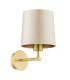 Princeton Wall Lamp With Shade Beige (Gold Inside) Brushed Brass-2