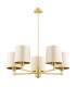 Princeton Multi Arm Pendant Ceiling 5 Light Beige (Gold Inside) Brushed Brass-2