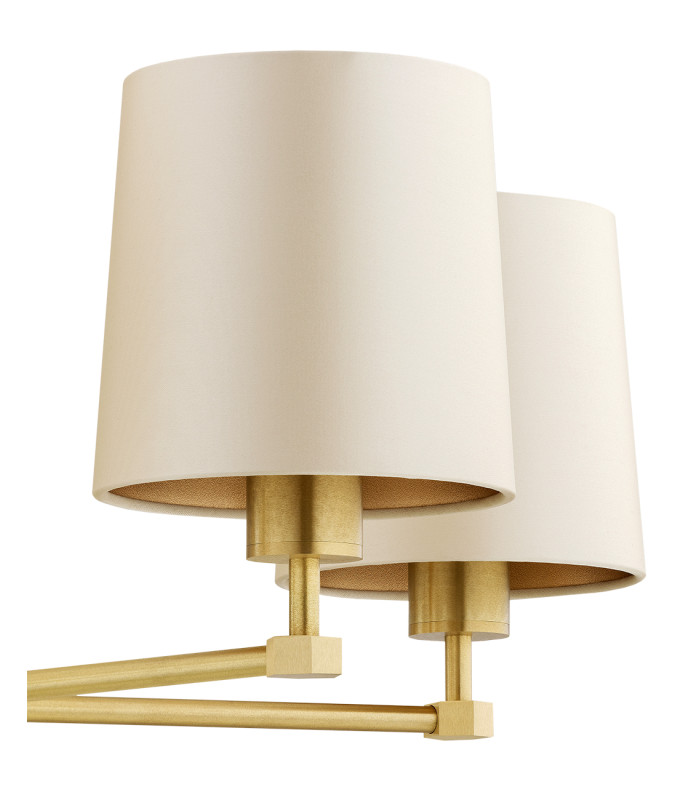 Princeton Multi Arm Pendant Ceiling 5 Light Beige (Gold Inside) Brushed Brass-5