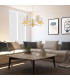 Princeton Multi Arm Pendant Ceiling 5 Light Beige (Gold Inside) Brushed Brass-9
